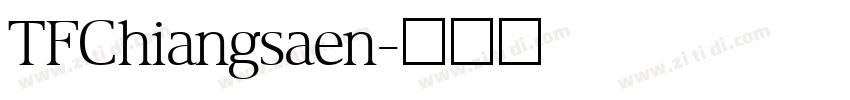 TFChiangsaen字体转换