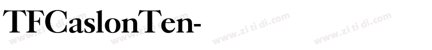 TFCaslonTen字体转换
