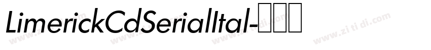 LimerickCdSerialItal字体转换