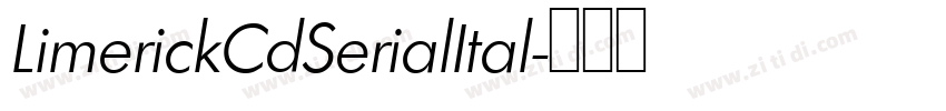 LimerickCdSerialItal字体转换