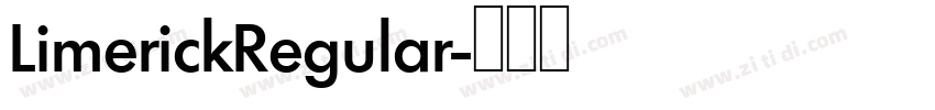 LimerickRegular字体转换