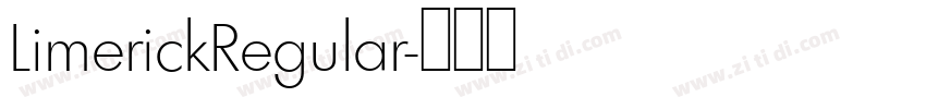 LimerickRegular字体转换