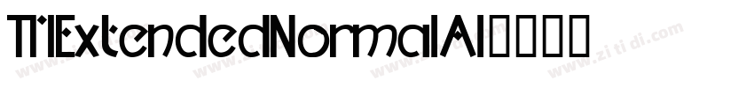 TMExtendedNormalAl字体转换