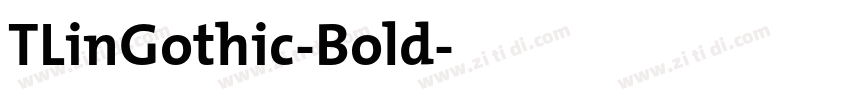 TLinGothic-Bold字体转换