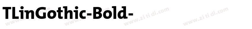TLinGothic-Bold字体转换