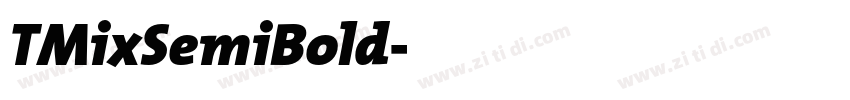 TMixSemiBold字体转换