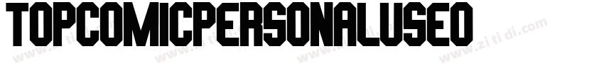 TopComicPersonalUseO字体转换