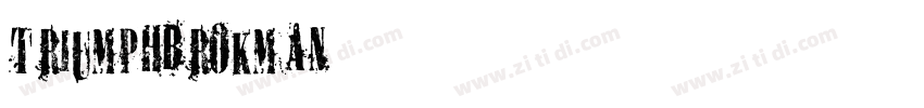TriumphBrokman字体转换