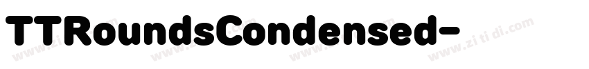 TTRoundsCondensed字体转换