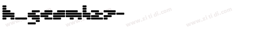 H_GEOML27字体转换