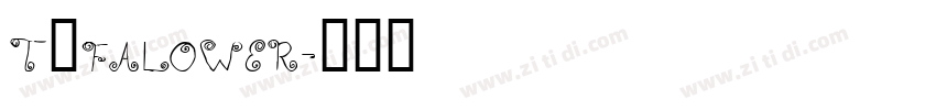 T和FALOWER字体转换