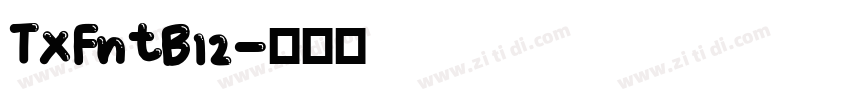 TxFntB12字体转换