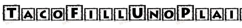TacoFillUnoPlain字体转换