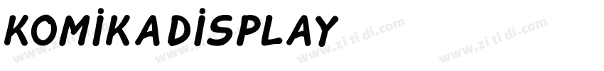 komikadisplay字体转换