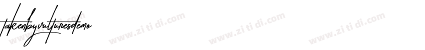TakenbyVulturesDemo字体转换