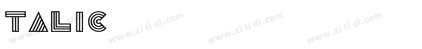 talic字体转换