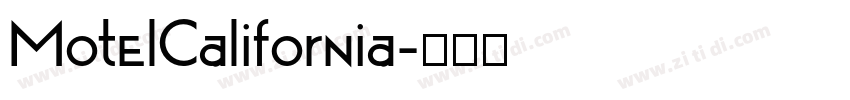 MotelCalifornia字体转换