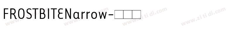 FROSTBITENarrow字体转换