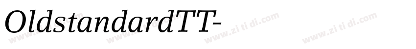 OldstandardTT字体转换