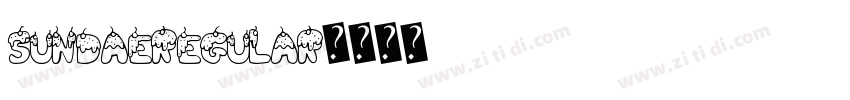 SundaeRegular字体转换
