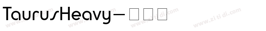 TaurusHeavy字体转换