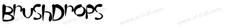 BrushDrops字体转换