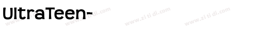 UltraTeen字体转换