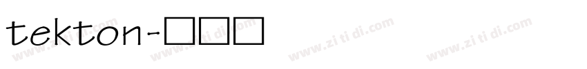tekton字体转换