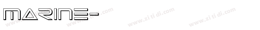 marine字体转换