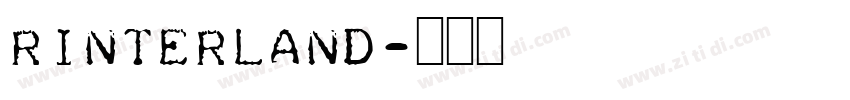 Rinterland字体转换