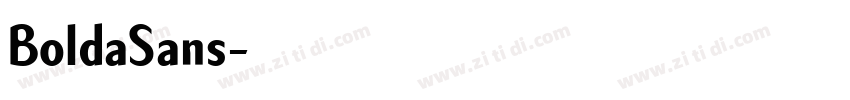 BoldaSans字体转换