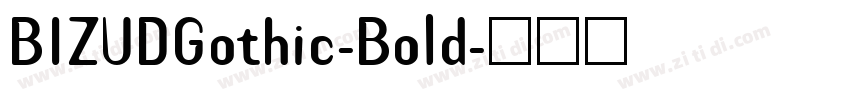 BIZUDGothic-Bold字体转换