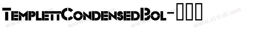 TemplettCondensedBol字体转换
