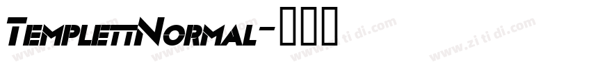 TemplettNormal字体转换