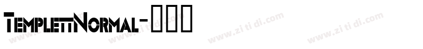 TemplettNormal字体转换