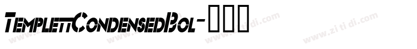TemplettCondensedBol字体转换