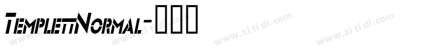 TemplettNormal字体转换