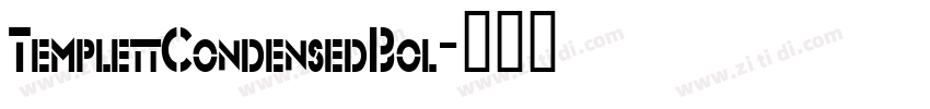 TemplettCondensedBol字体转换