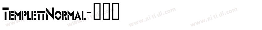 TemplettNormal字体转换