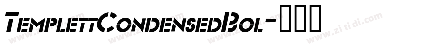 TemplettCondensedBol字体转换