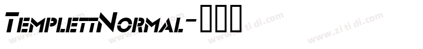 TemplettNormal字体转换