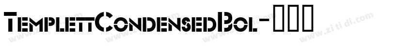 TemplettCondensedBol字体转换