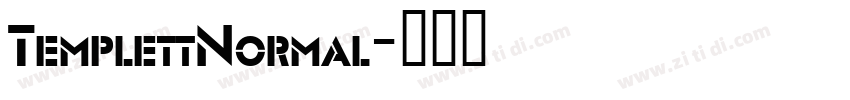 TemplettNormal字体转换