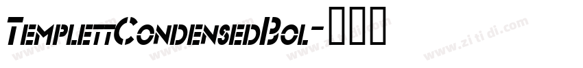 TemplettCondensedBol字体转换