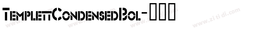 TemplettCondensedBol字体转换