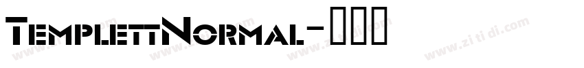 TemplettNormal字体转换