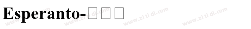 Esperanto字体转换