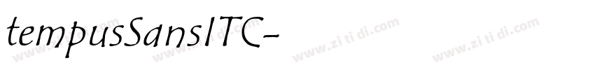 tempusSansITC字体转换