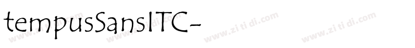 tempusSansITC字体转换