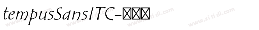 tempusSansITC字体转换